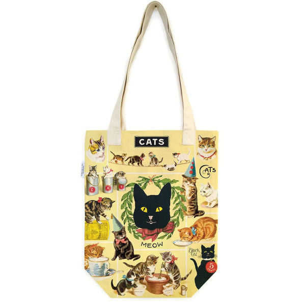 Vintage Cats Tote Bag