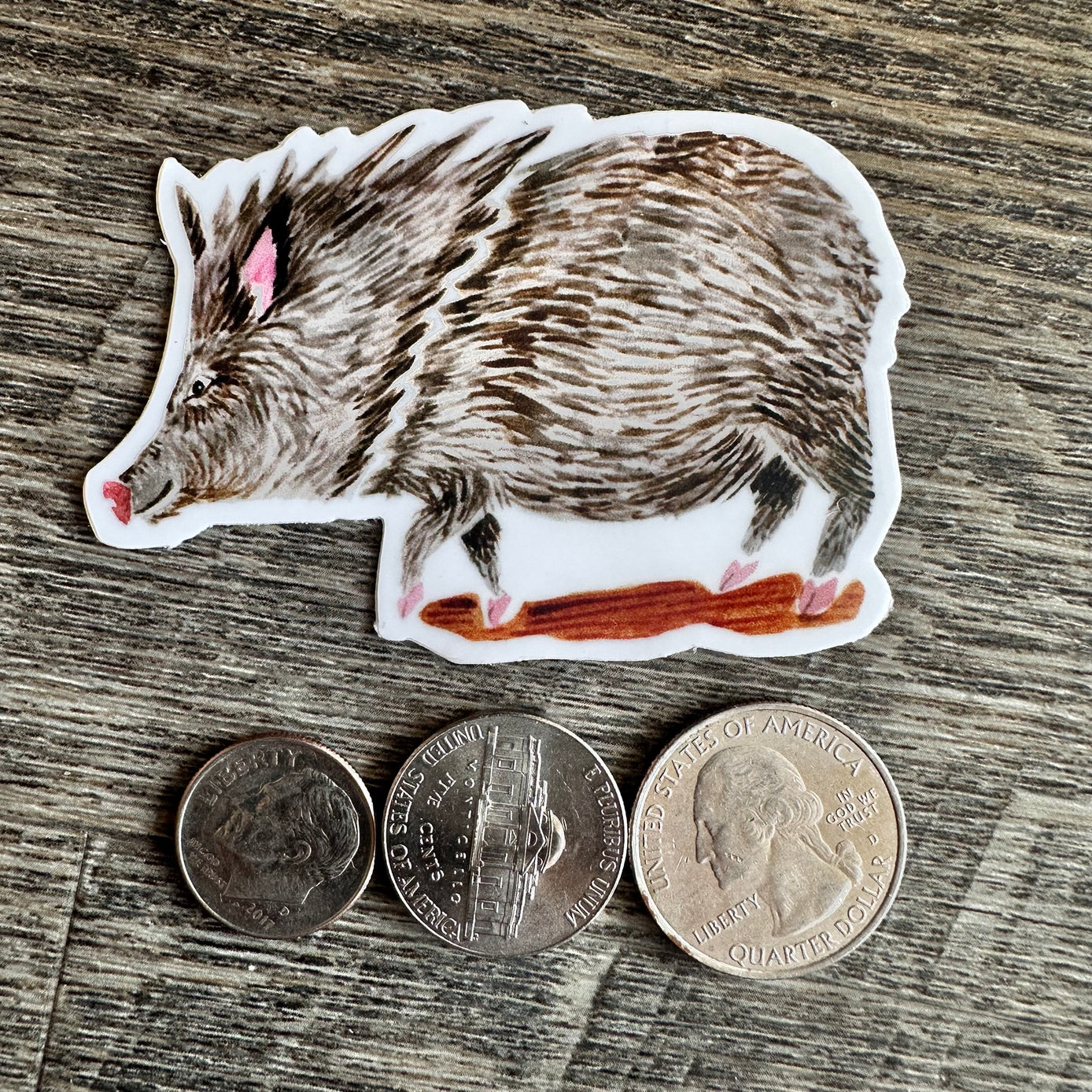 Javelina Diecut Vinyl Sticker