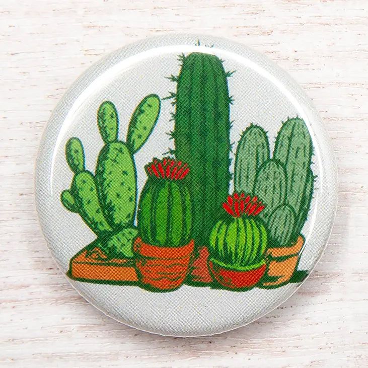 Western Button Pins- Cactus