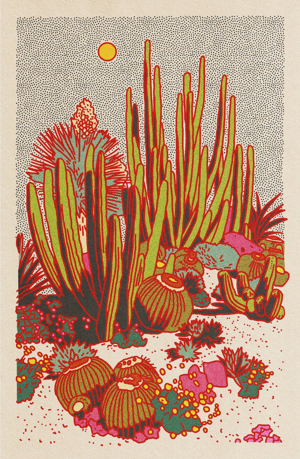 Cactus Planet Art Print