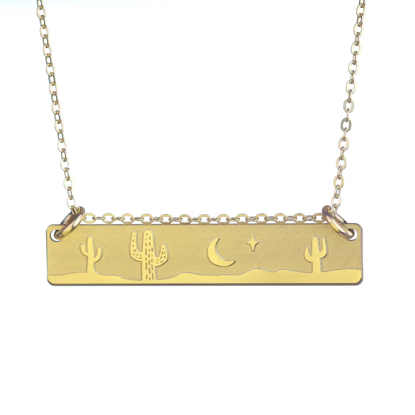 Cactus Day Necklace - Gold Filled