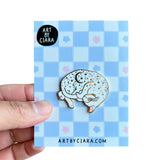 Sleepy Celestial Kitty Enamel Pin