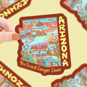 Arizona Map Sticker