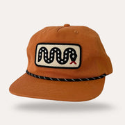 Slithering Snake - Desert Orange Canvas Flatbrim