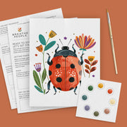 All-In-One Beginner Watercolor Paint Set - Ladybug