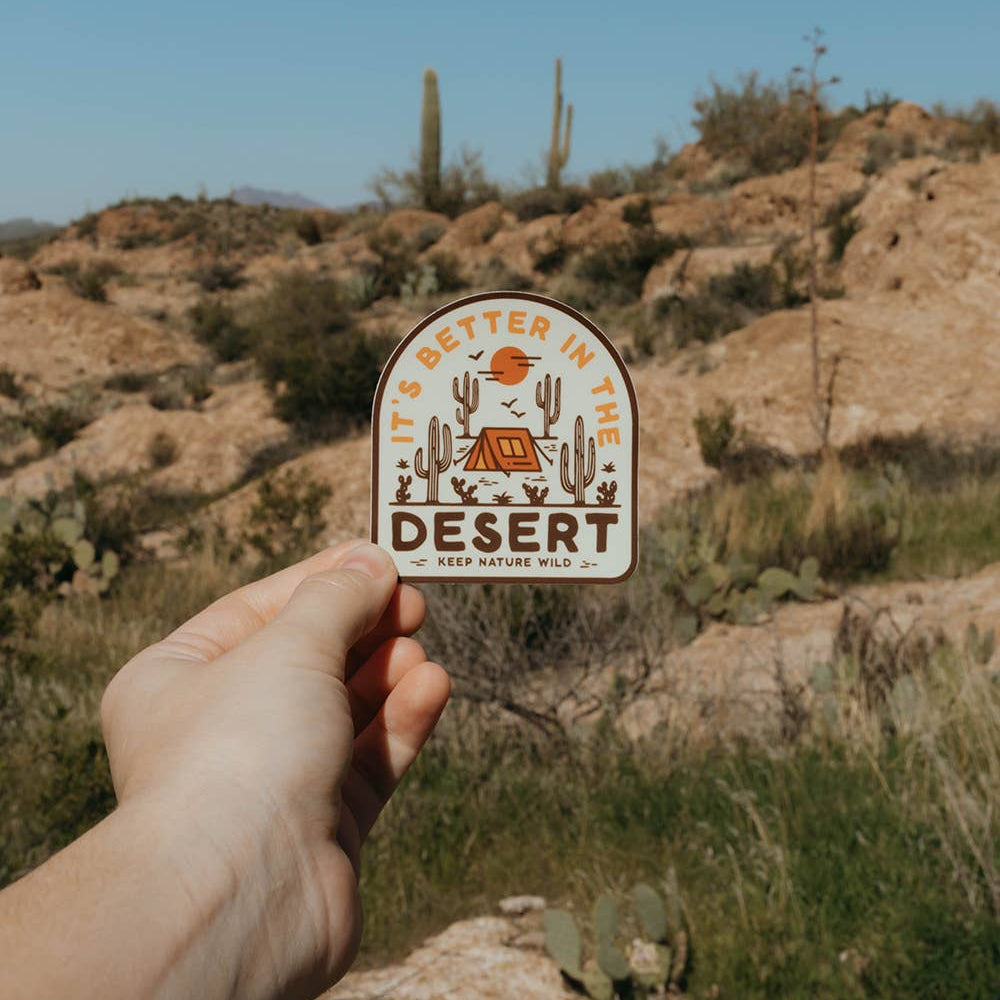 Better in the Desert Sticker