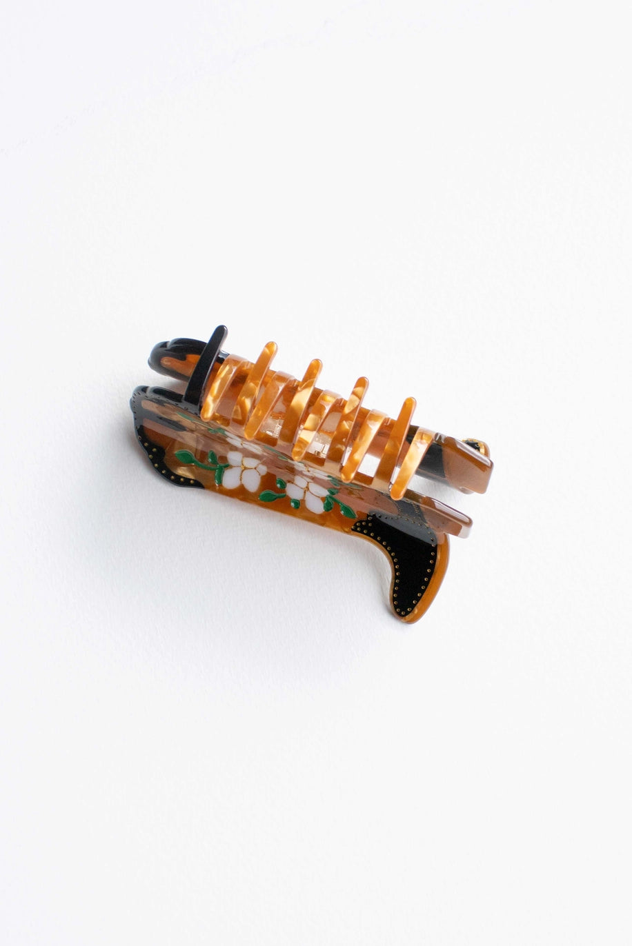 Floral Cowboy Boot Claw Clip