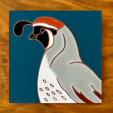 Gambel's Quail Hand-Glazed Ceramic Coaster