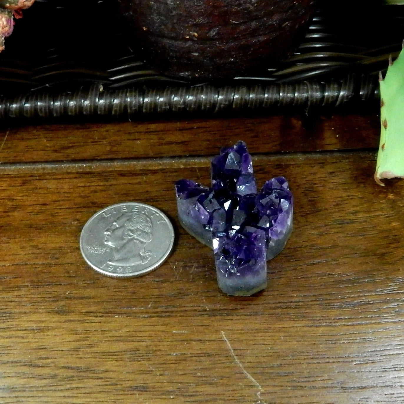Raw Carved Amethyst Cactus