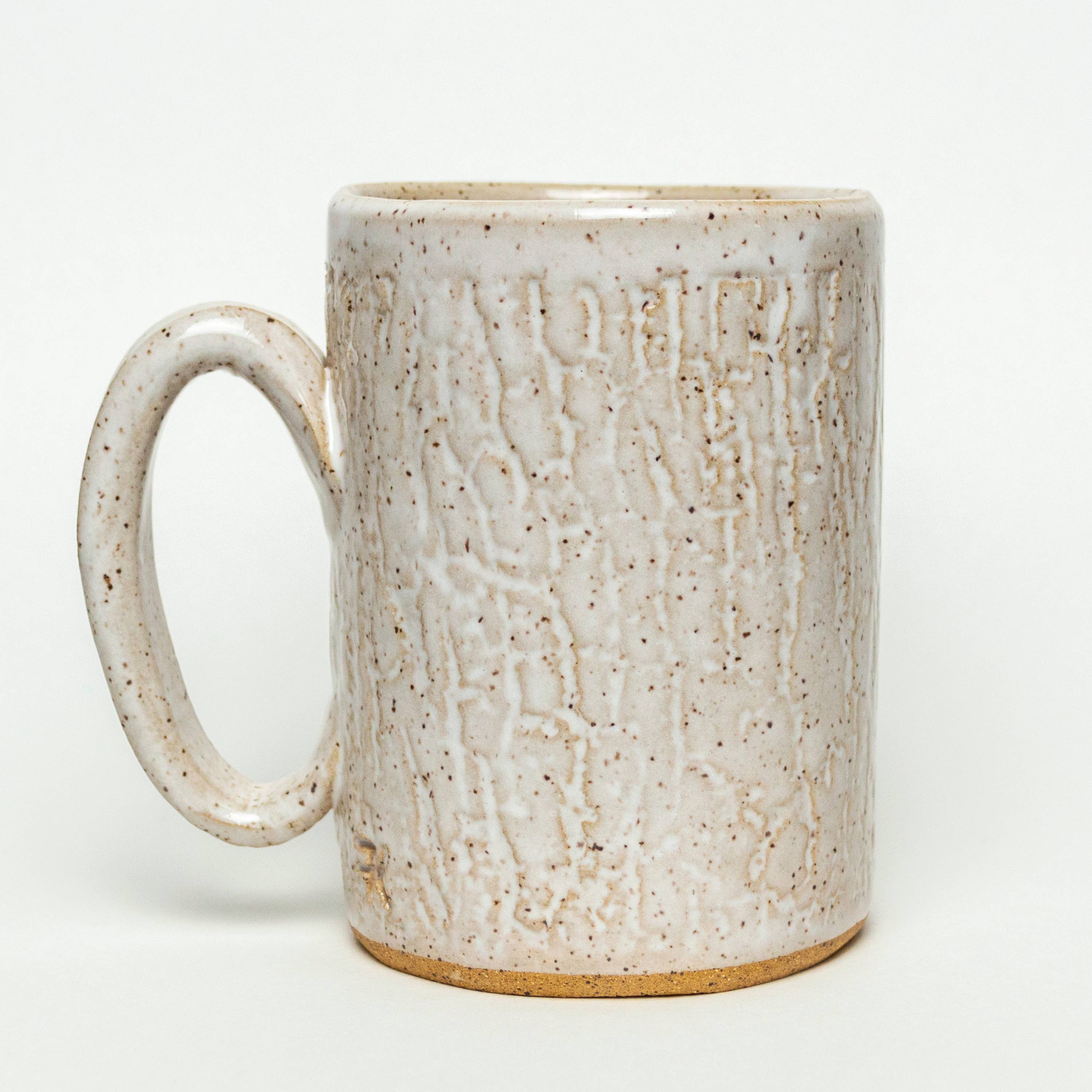 Sasquatch Handmade Ceramic White 14oz Mug