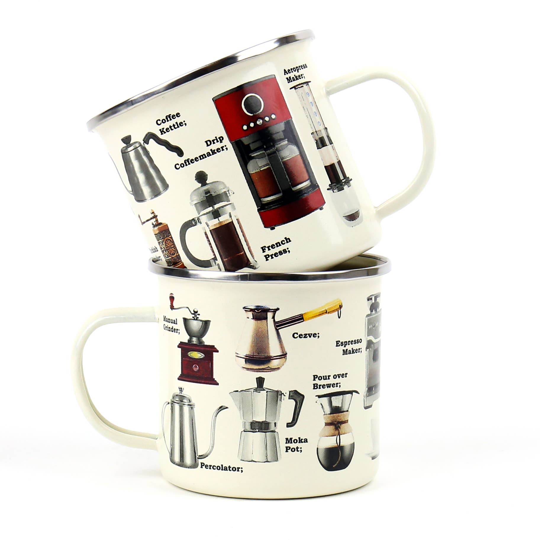 Cyclist Bike Enamel Mug