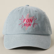 Fun Mom Embroidered Cotton Baseball Cap