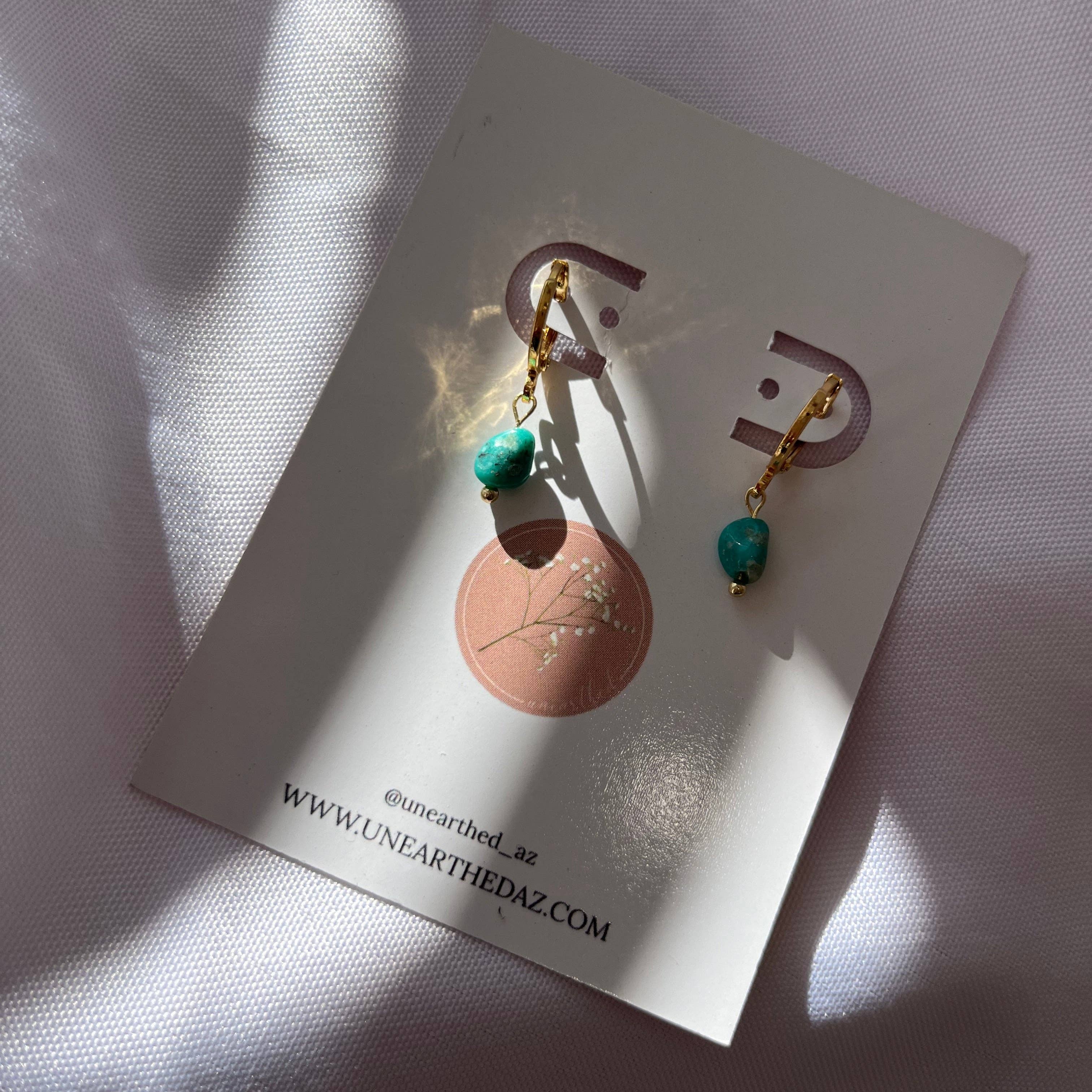 Campitos Turquoise Huggie Earrings
