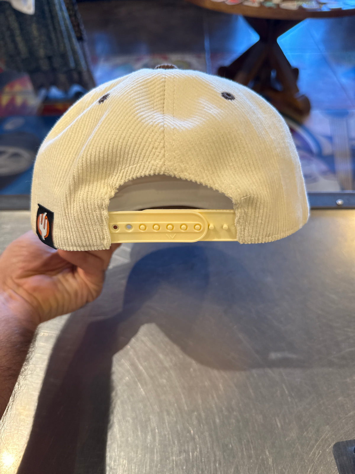 70s Retro Roadrunner Two Tone Curved Brim Corduroy Hat