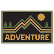 Adventure Mountain & Sunset Sticker