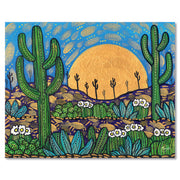 Blue Acrylic Morning 8 x 10 Art Print