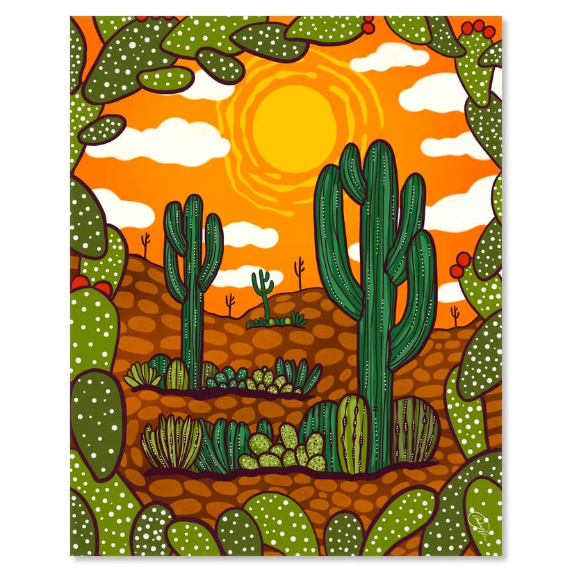 Prickly Sun 8 x 10 Print
