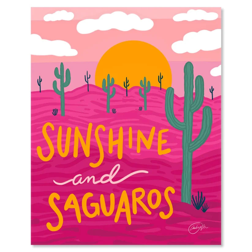 Sunshine and Saguaros 8 x 10 Print