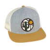 Blooming Saguaro Wooly Flat Brim Trucker - Heather