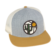 Blooming Saguaro Wooly Flat Brim Trucker - Heather