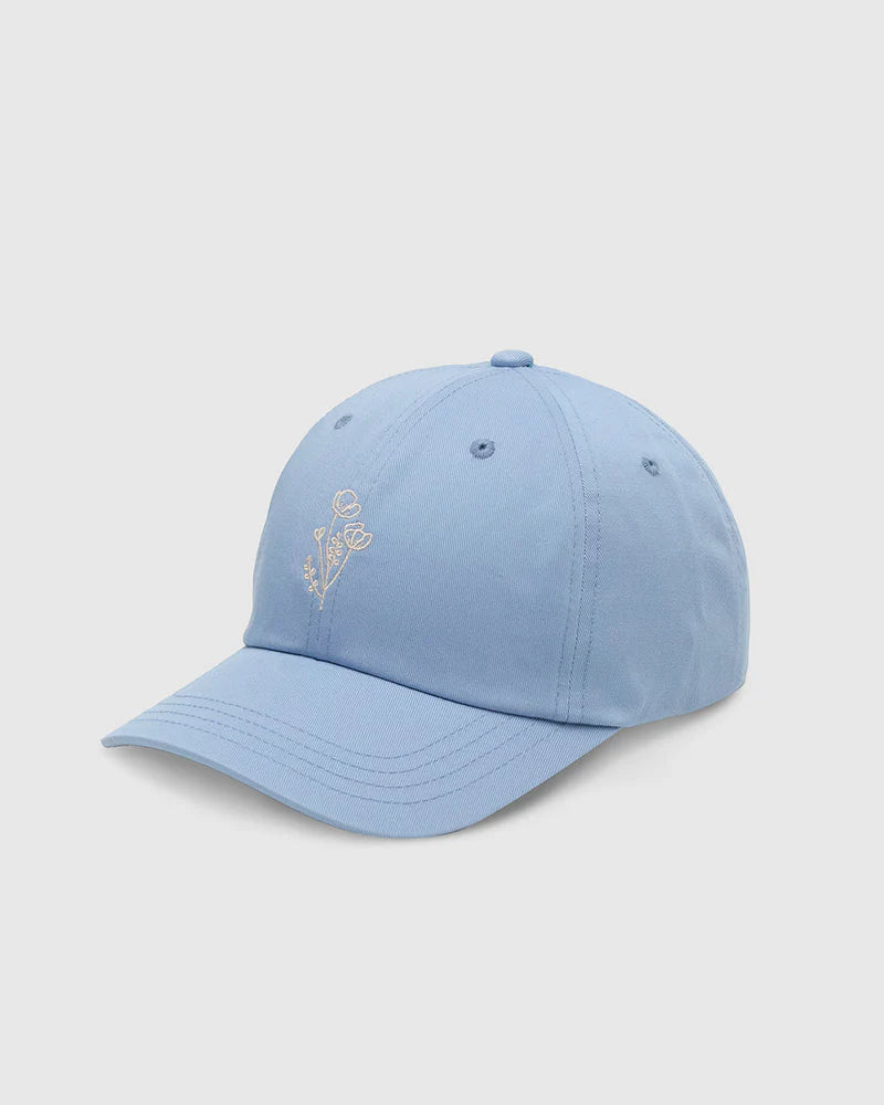 Flower Embroidered Peak Hat