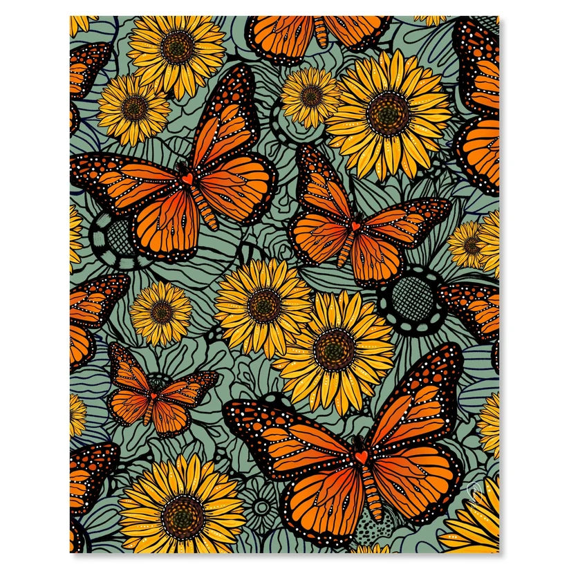 Blooming Butterflies 8 x 10 Print