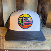 Stained Glass Sonoran Sunrise Trucker