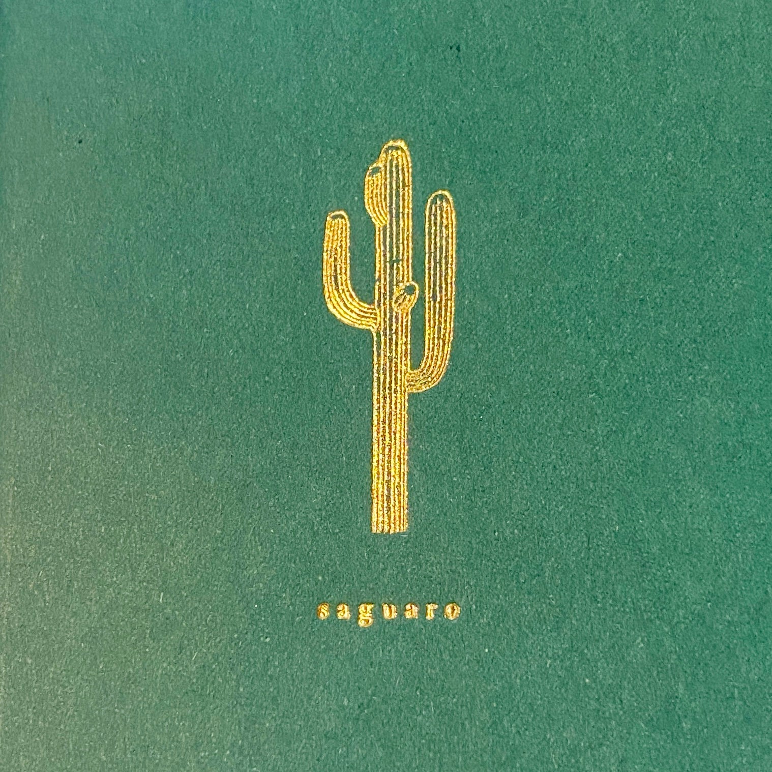 Foil Embossed Saguaro Mini Saddle Stitch Notebook