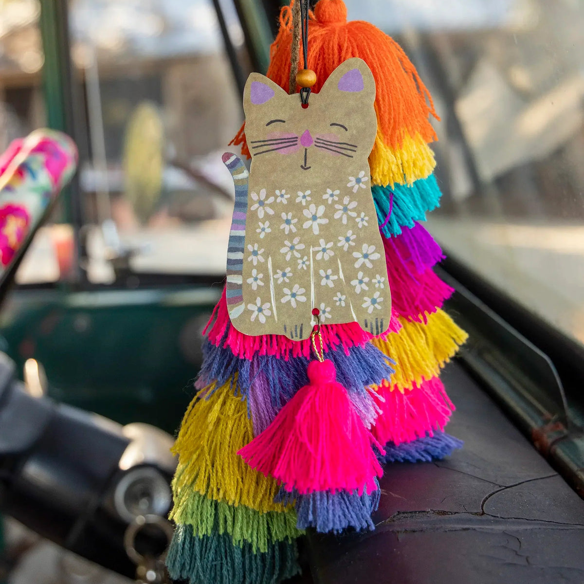 Car Air Freshener - Daisy Cat