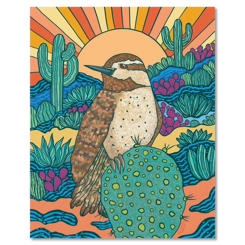 Cactus Wren 8 x 10 Print