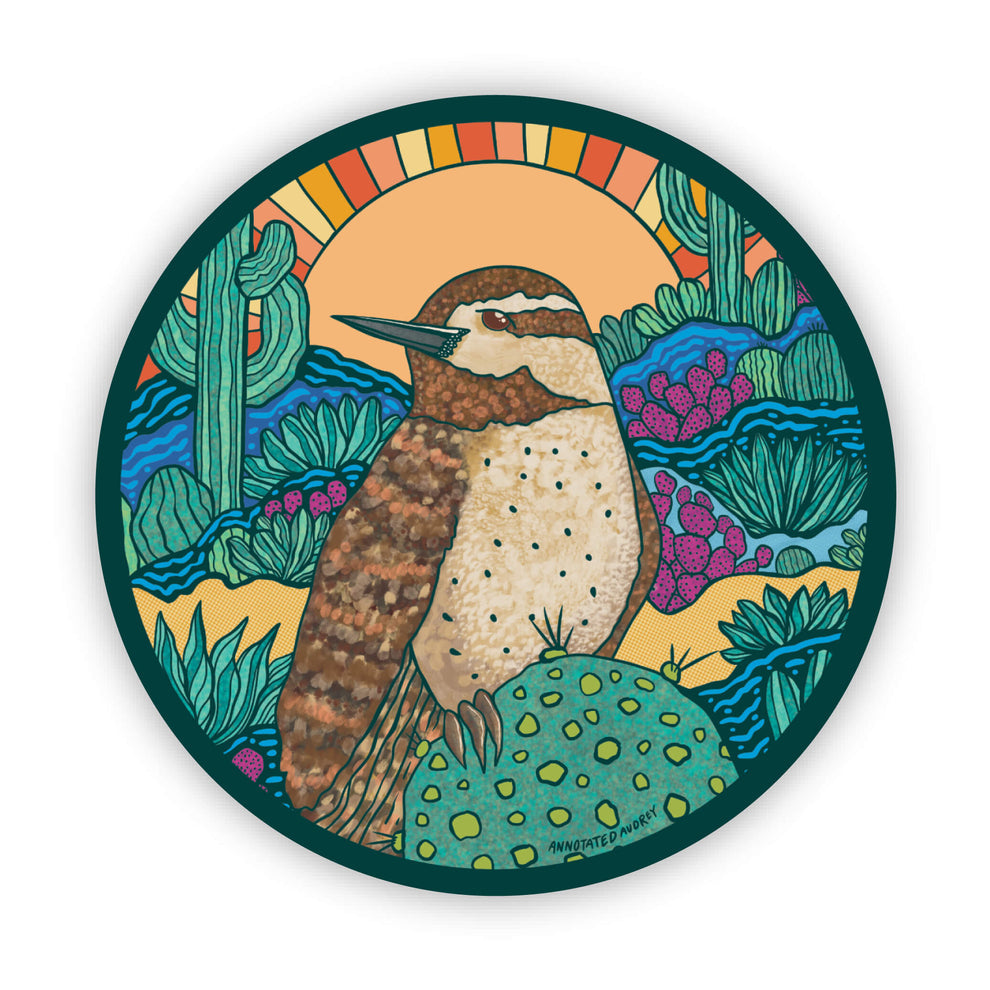 Cactus Wren Sticker