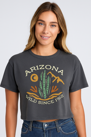 Arizona Wild Since 1912 Women's Heavyweight Boxy Crop Top
