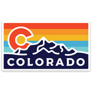 Colorado State Sunset Sticker