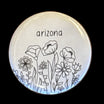 Wildflower Arizona Button Magnet