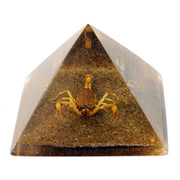 Real Gold Scorpion Pyramid With Sand Base