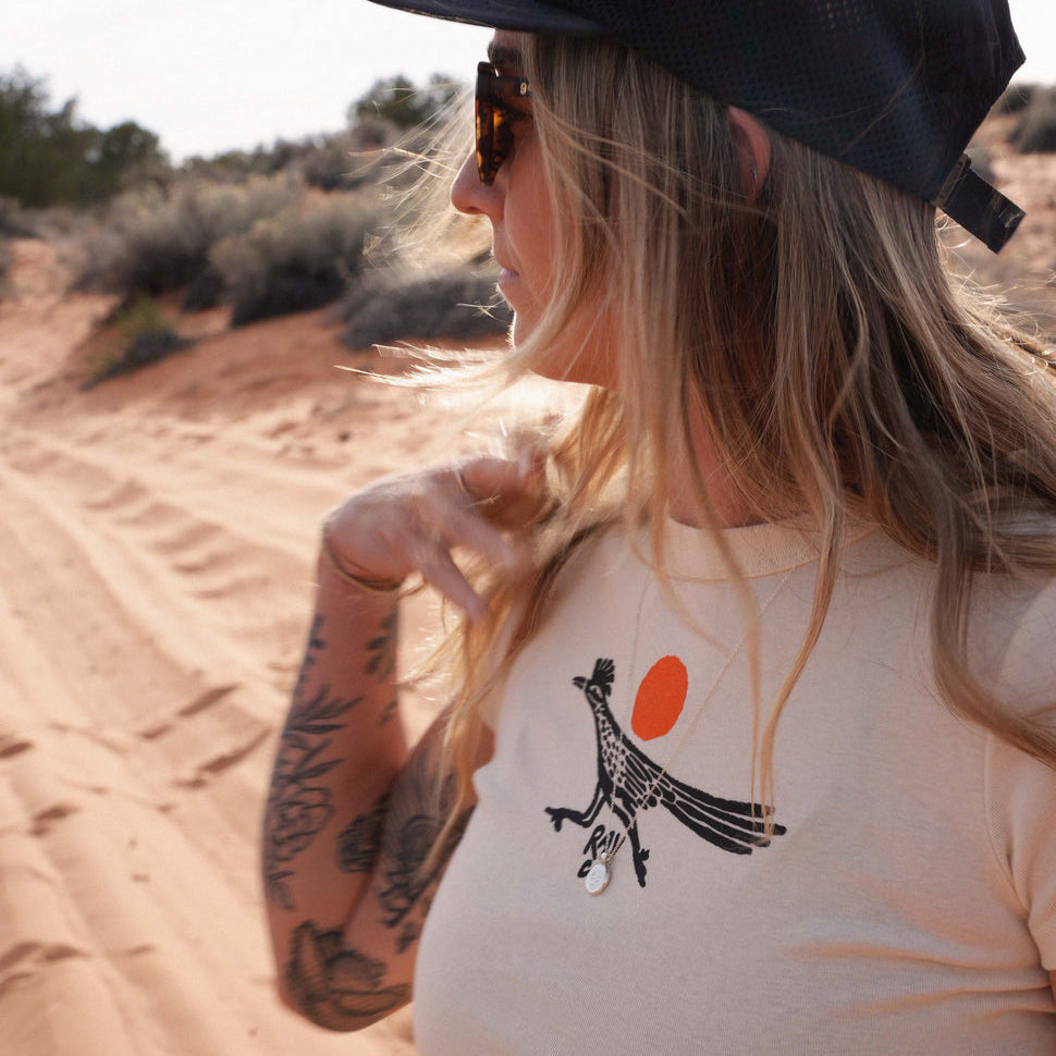 Wild Roadrunner Women's Baby Crop Tee