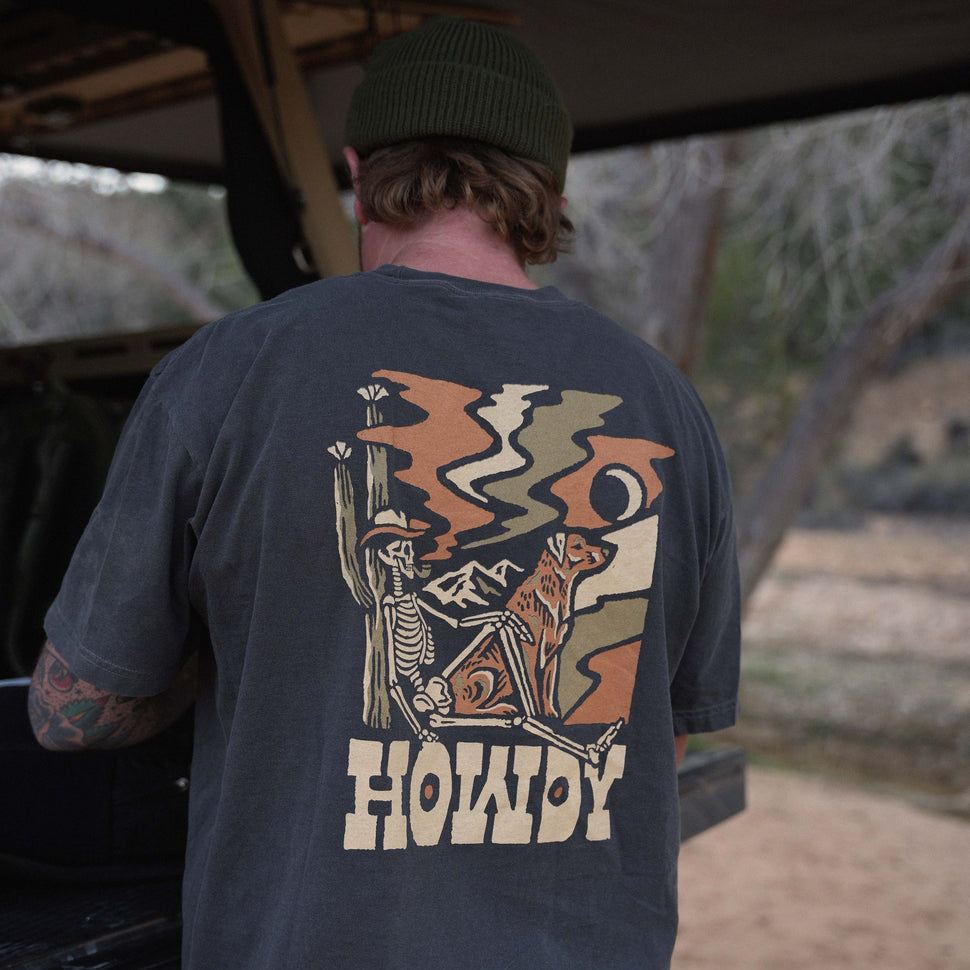 Howdy Skeleton Cowboy Tee
