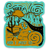 The Desert Is Calling Sticker