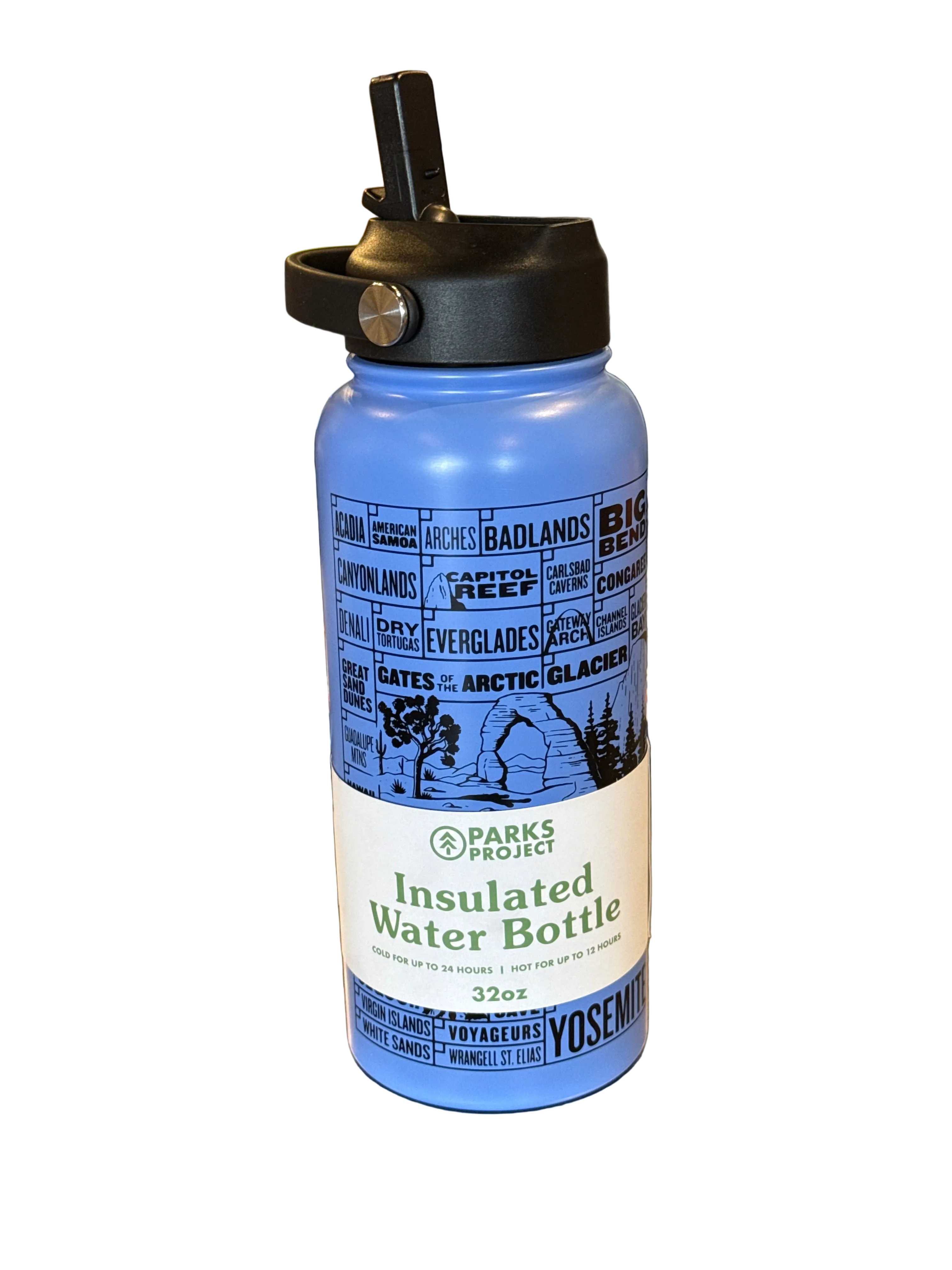 National Parks of the USA Checklist 32oz Insulated Water Bottle