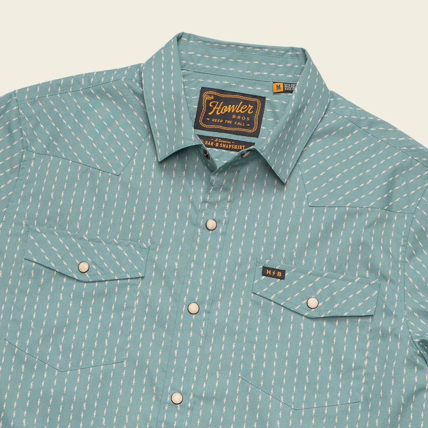Power Lines Smoke Blue - Snap Shirt
