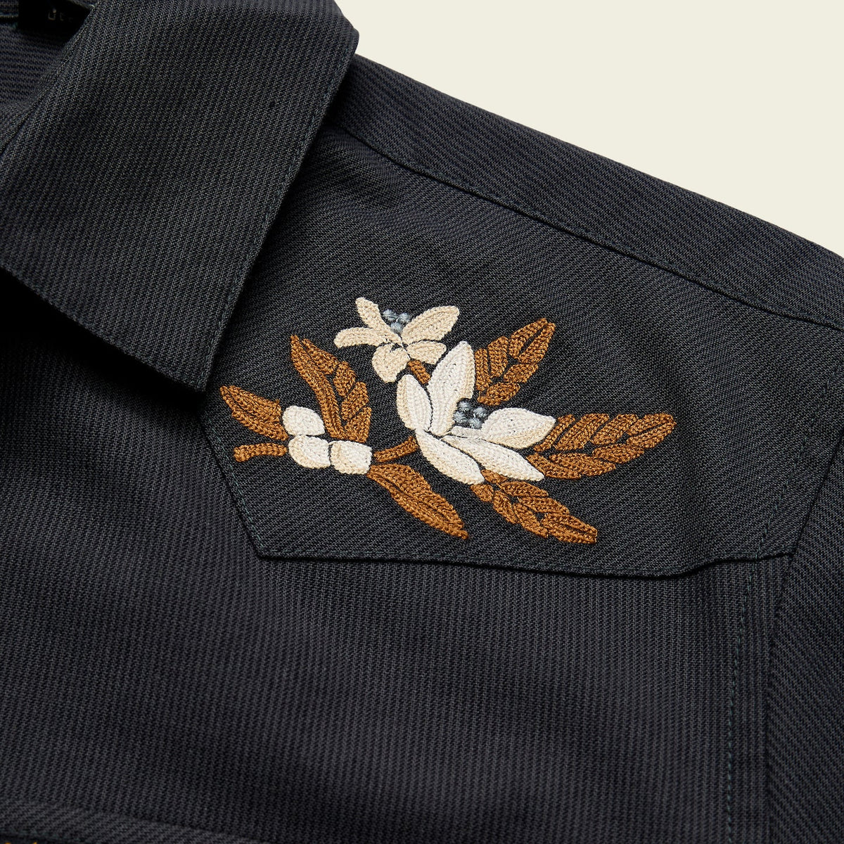 Crosscut Deluxe Snapshirt - Orange Blossoms