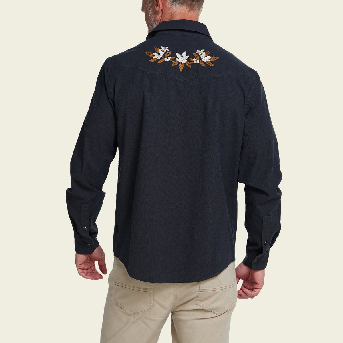 Crosscut Deluxe Snapshirt - Orange Blossoms