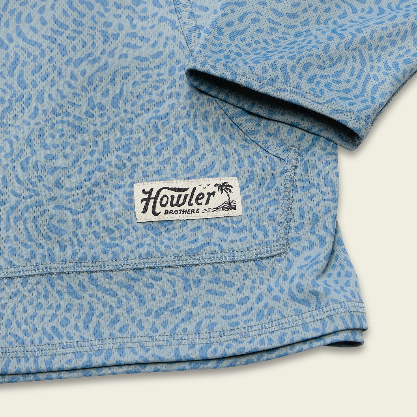 Pond Pattern Loggerhead Hoodie - Iron Blue