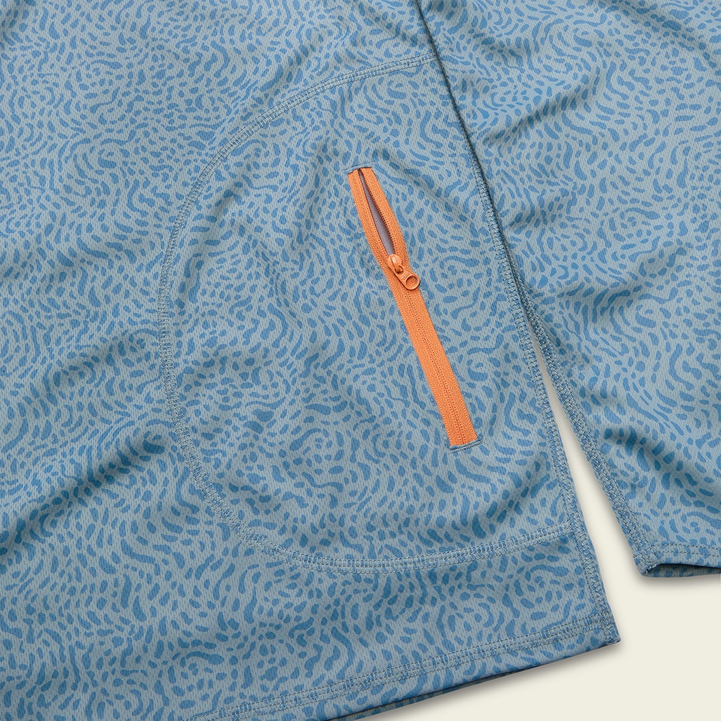 Pond Pattern Loggerhead Hoodie - Iron Blue