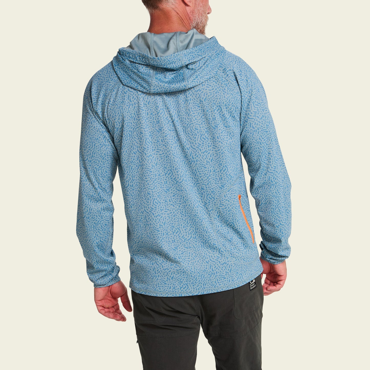 Pond Pattern Loggerhead Hoodie - Iron Blue