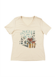 Women's Relaxed V-Neck Flora & Fauna Tee
