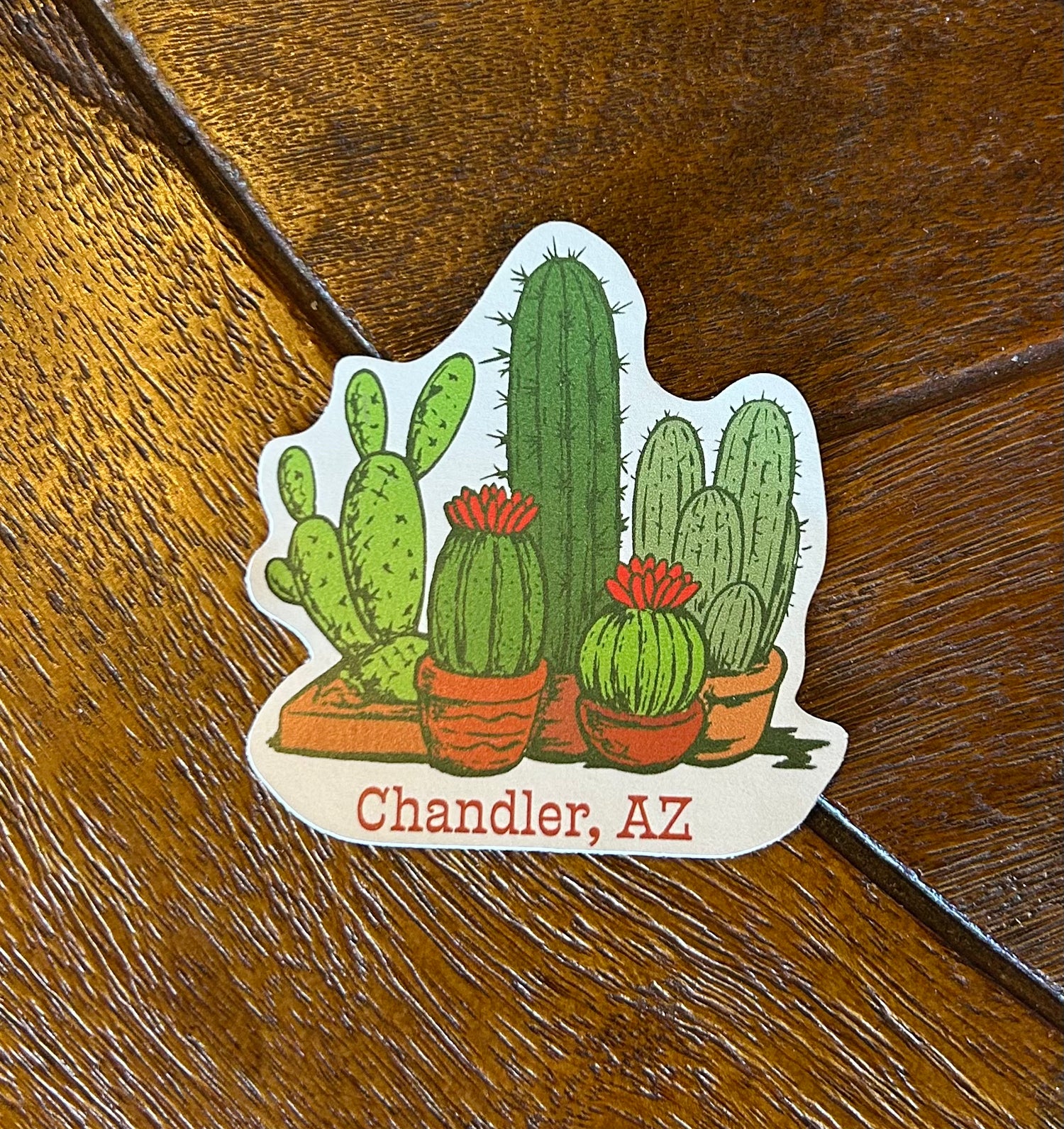 Cactus Die Cut Chandler, Arizona Sticker