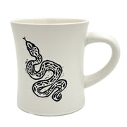 Ivory Snake Etched Mug