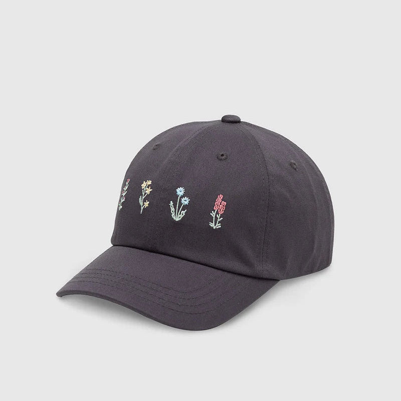 Spring Flora Embroidered Peak Hat