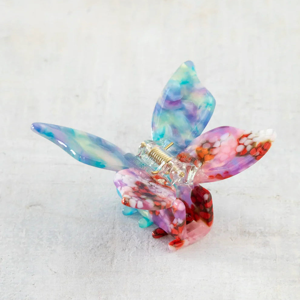 Dusty Blue Butterfly Icon Clip